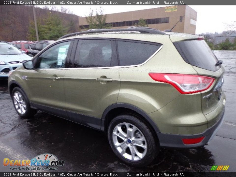 2013 Ford Escape SEL 2.0L EcoBoost 4WD Ginger Ale Metallic / Charcoal Black Photo #4