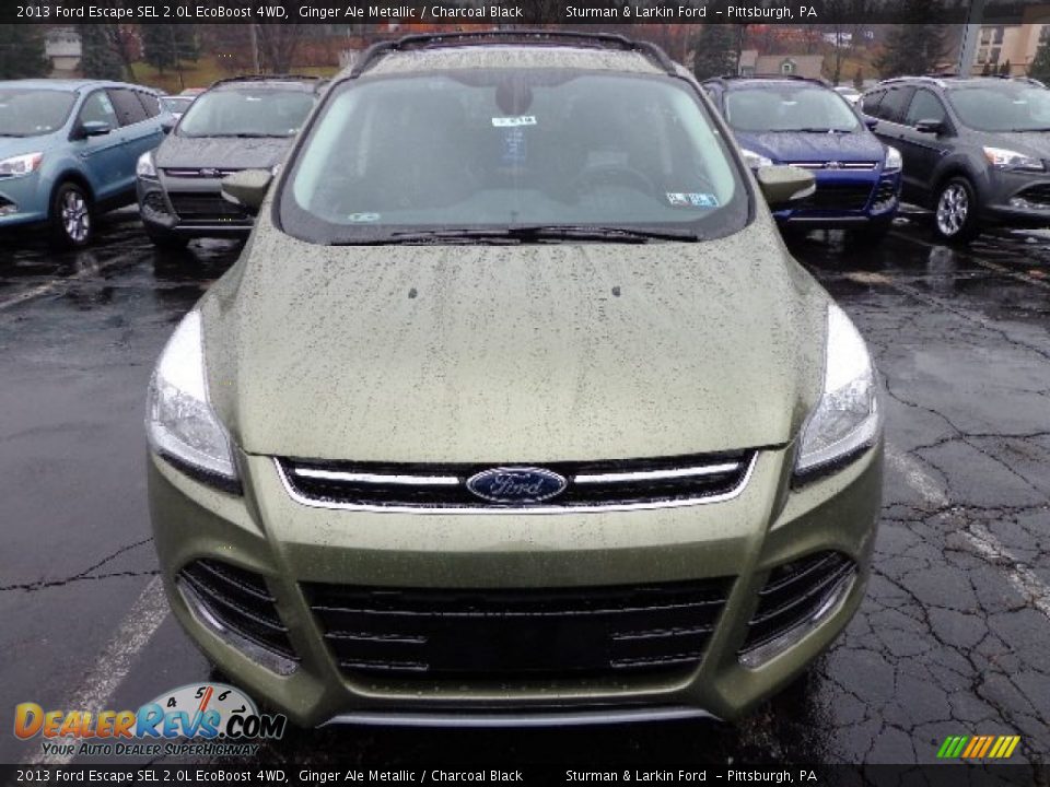 2013 Ford Escape SEL 2.0L EcoBoost 4WD Ginger Ale Metallic / Charcoal Black Photo #6