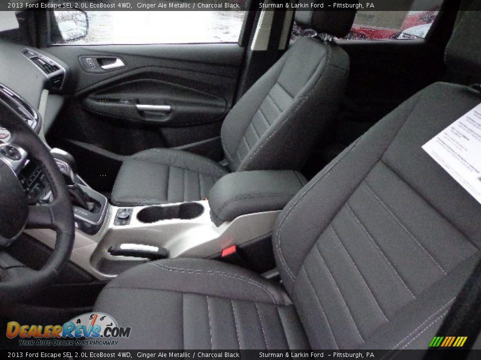 2013 Ford Escape SEL 2.0L EcoBoost 4WD Ginger Ale Metallic / Charcoal Black Photo #8