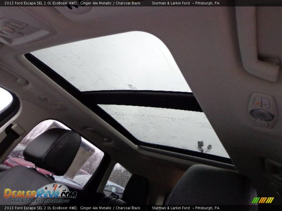 2013 Ford Escape SEL 2.0L EcoBoost 4WD Ginger Ale Metallic / Charcoal Black Photo #12