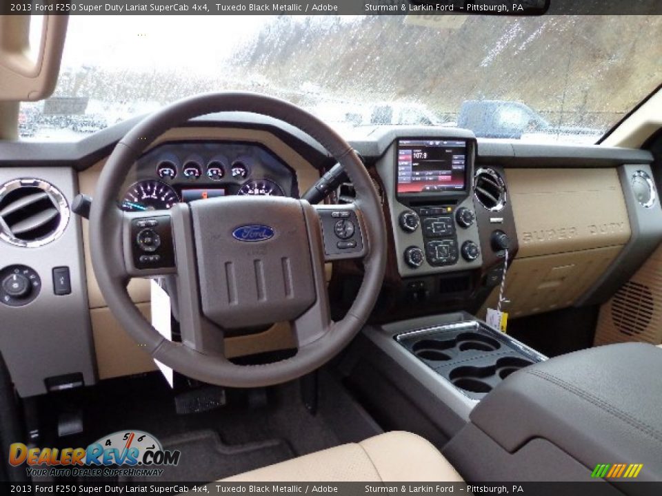 Dashboard of 2013 Ford F250 Super Duty Lariat SuperCab 4x4 Photo #10
