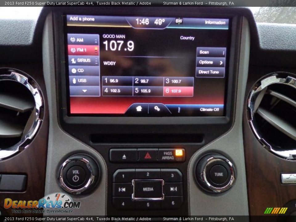 Controls of 2013 Ford F250 Super Duty Lariat SuperCab 4x4 Photo #14