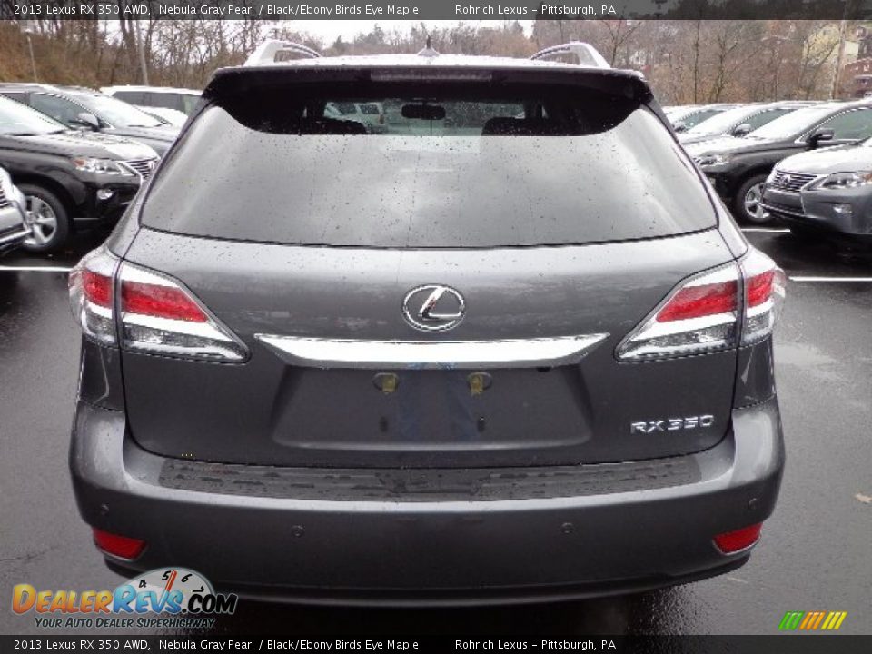 2013 Lexus RX 350 AWD Nebula Gray Pearl / Black/Ebony Birds Eye Maple Photo #3