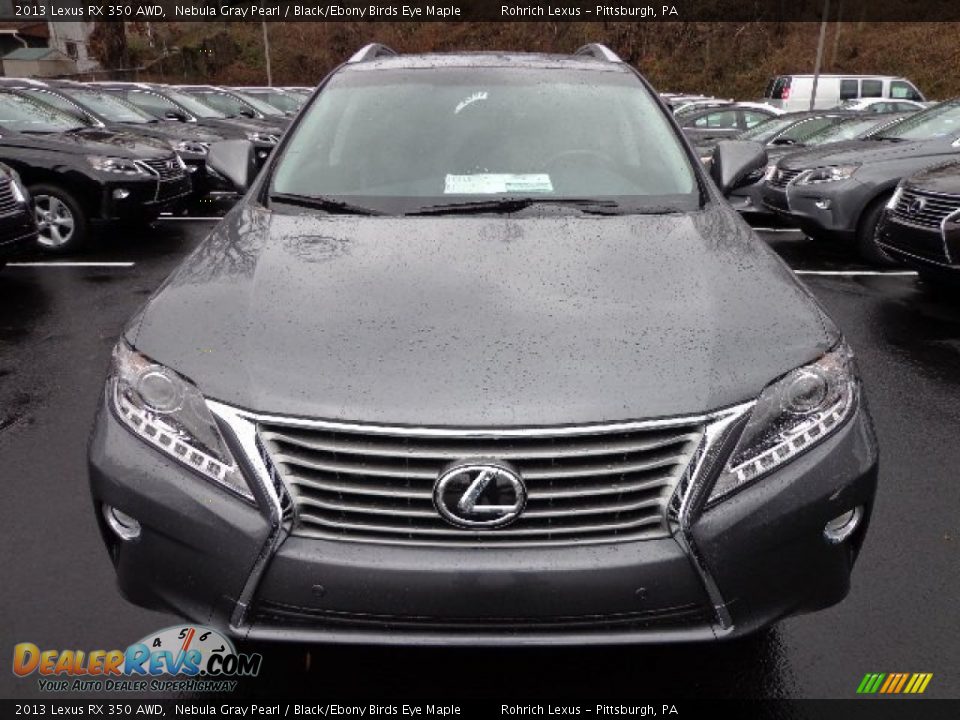 2013 Lexus RX 350 AWD Nebula Gray Pearl / Black/Ebony Birds Eye Maple Photo #7