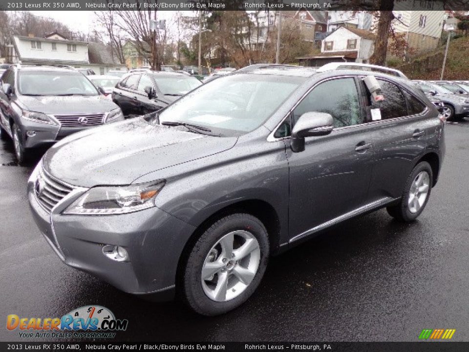 2013 Lexus RX 350 AWD Nebula Gray Pearl / Black/Ebony Birds Eye Maple Photo #8