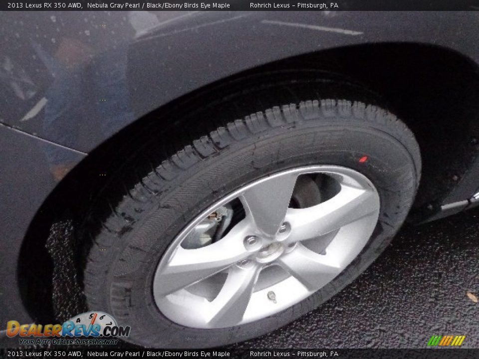 2013 Lexus RX 350 AWD Nebula Gray Pearl / Black/Ebony Birds Eye Maple Photo #9