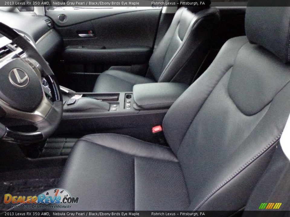 2013 Lexus RX 350 AWD Nebula Gray Pearl / Black/Ebony Birds Eye Maple Photo #10