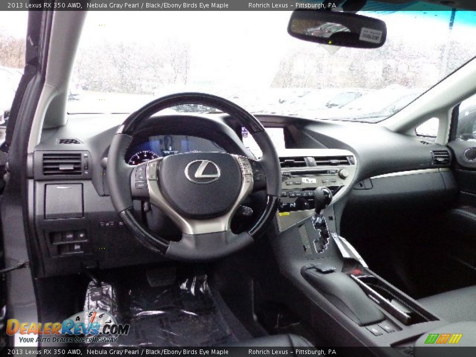 2013 Lexus RX 350 AWD Nebula Gray Pearl / Black/Ebony Birds Eye Maple Photo #12