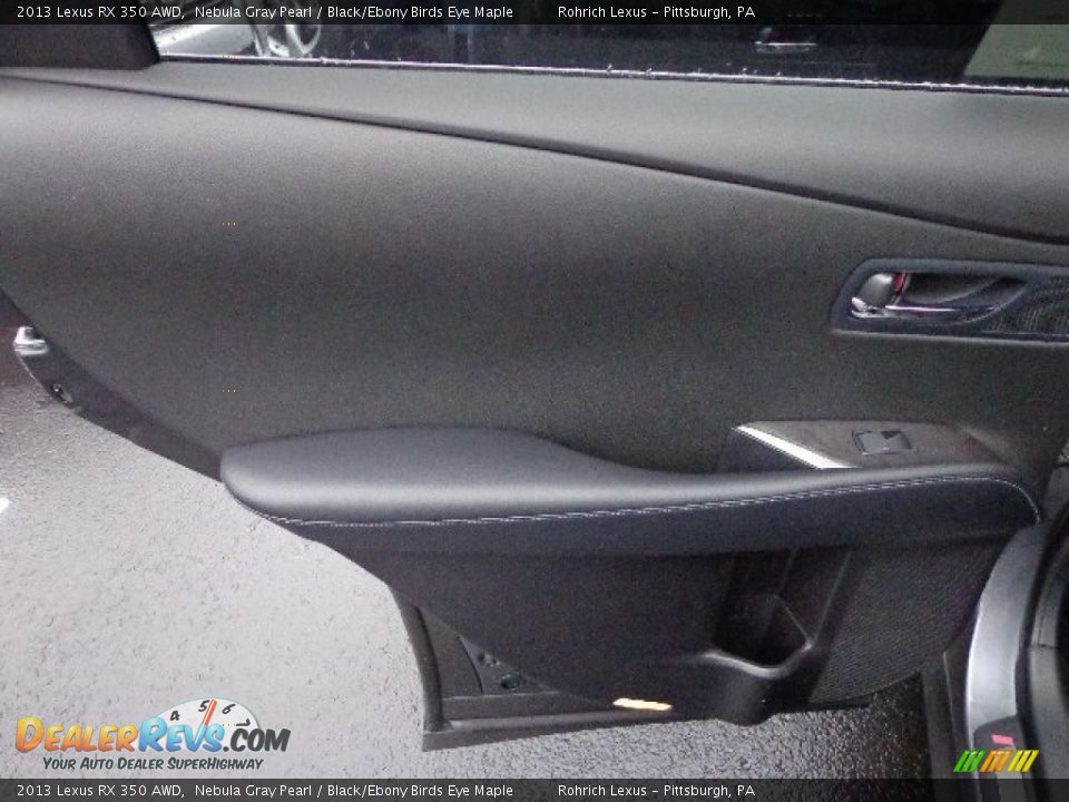 2013 Lexus RX 350 AWD Nebula Gray Pearl / Black/Ebony Birds Eye Maple Photo #13