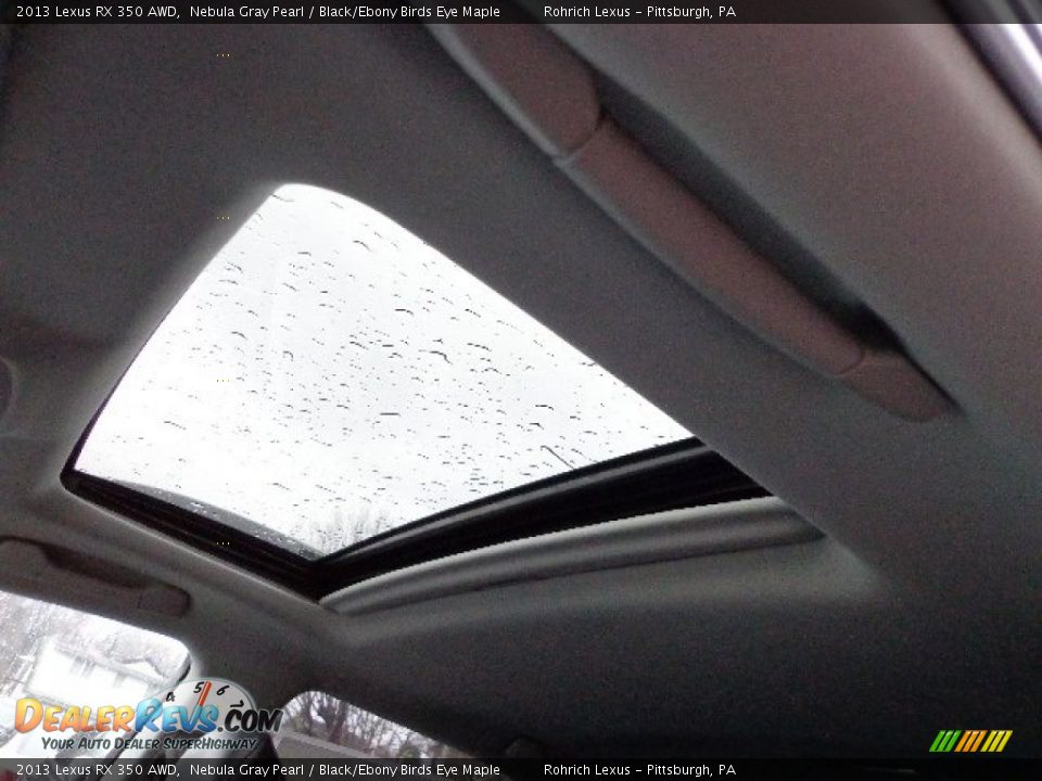2013 Lexus RX 350 AWD Nebula Gray Pearl / Black/Ebony Birds Eye Maple Photo #15