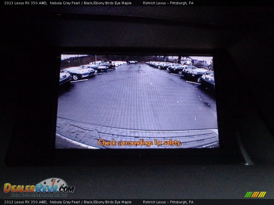 2013 Lexus RX 350 AWD Nebula Gray Pearl / Black/Ebony Birds Eye Maple Photo #17