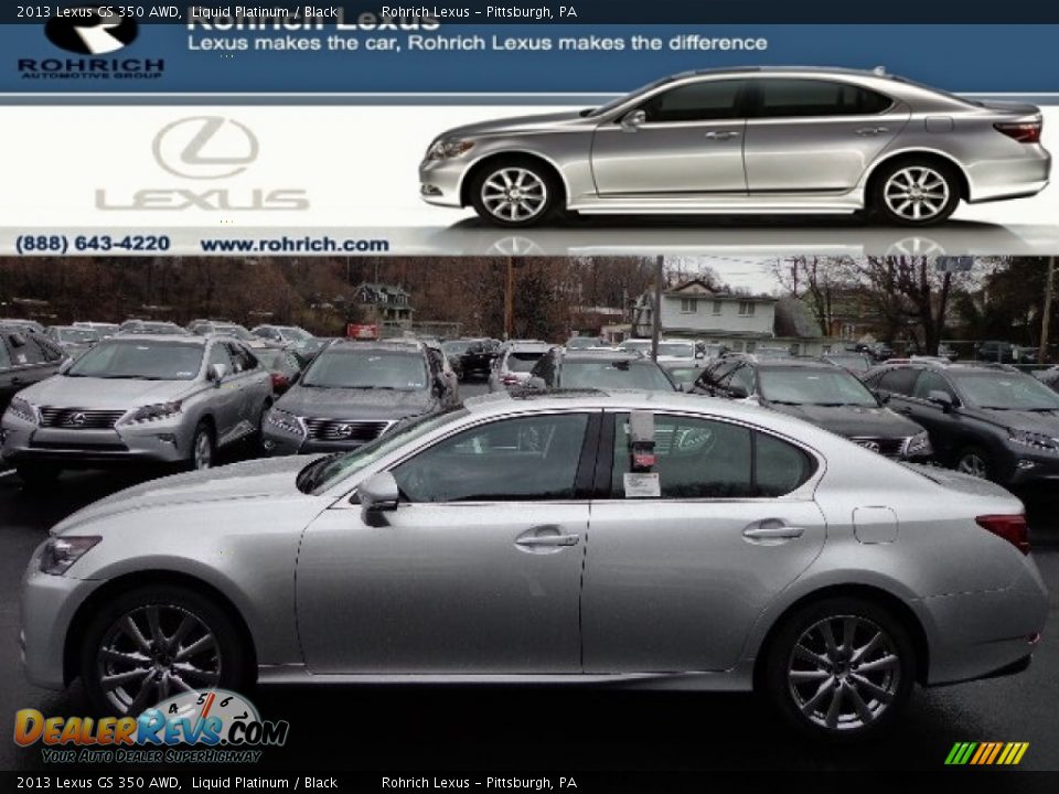 2013 Lexus GS 350 AWD Liquid Platinum / Black Photo #1