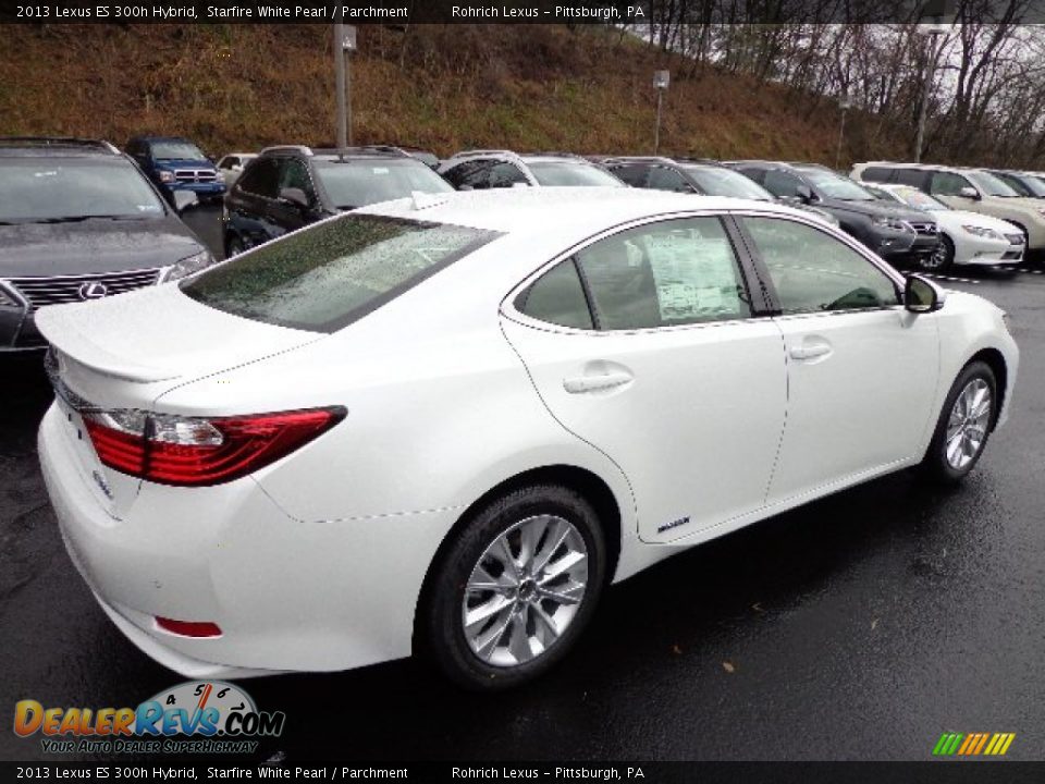 2013 Lexus ES 300h Hybrid Starfire White Pearl / Parchment Photo #4