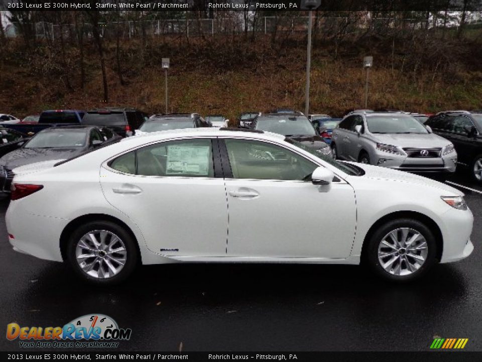 2013 Lexus ES 300h Hybrid Starfire White Pearl / Parchment Photo #5