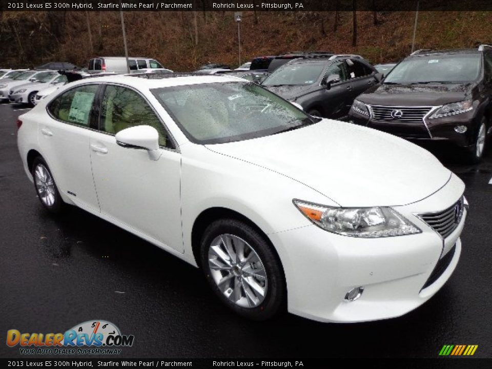 2013 Lexus ES 300h Hybrid Starfire White Pearl / Parchment Photo #6