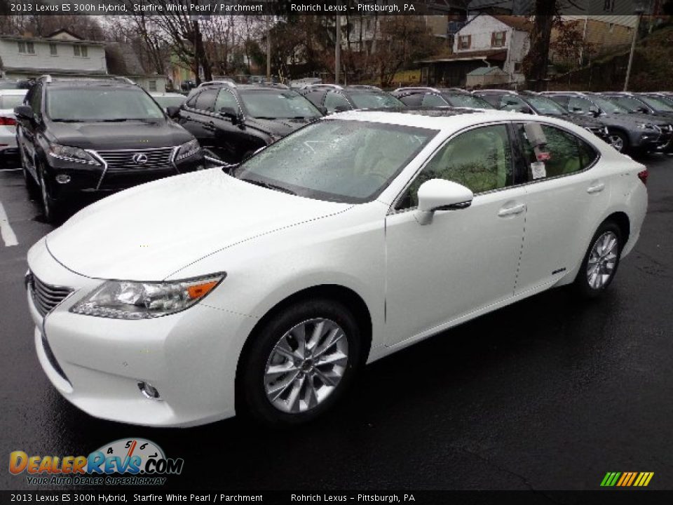2013 Lexus ES 300h Hybrid Starfire White Pearl / Parchment Photo #8