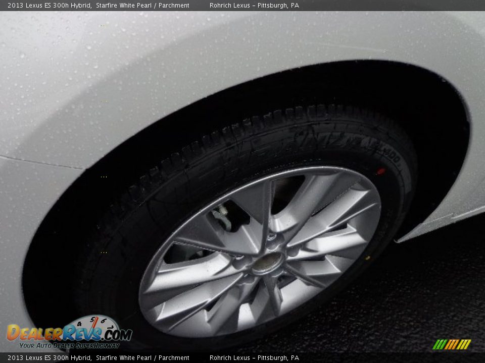 2013 Lexus ES 300h Hybrid Starfire White Pearl / Parchment Photo #9