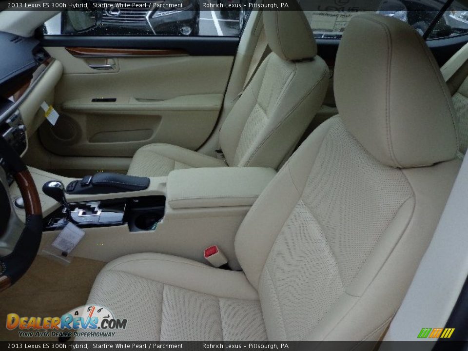 2013 Lexus ES 300h Hybrid Starfire White Pearl / Parchment Photo #10