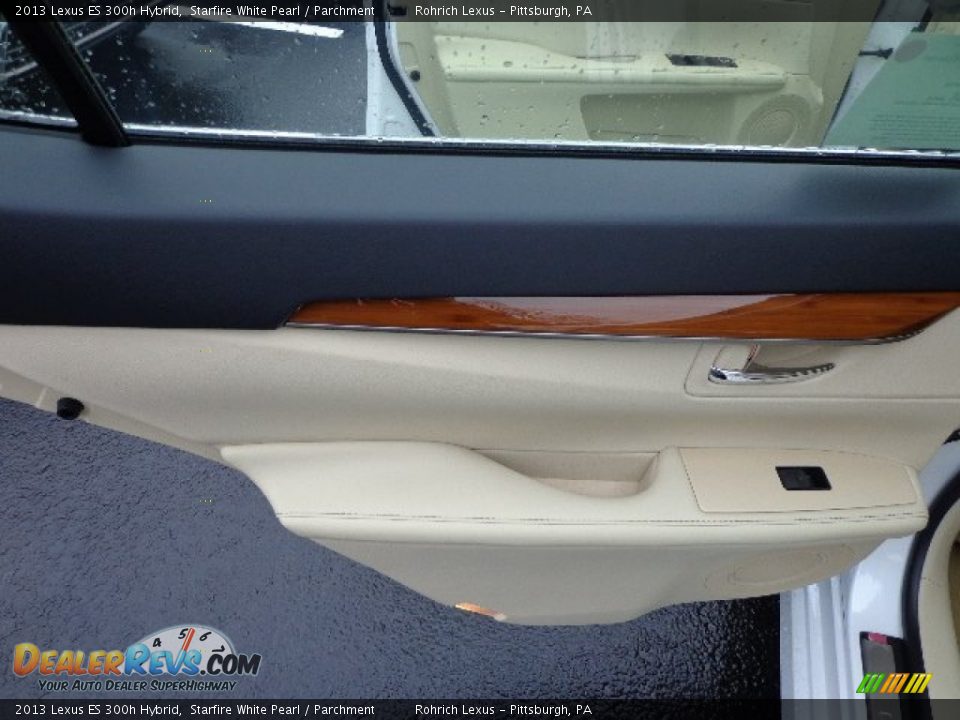 2013 Lexus ES 300h Hybrid Starfire White Pearl / Parchment Photo #13