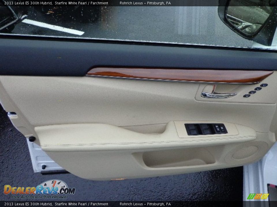 2013 Lexus ES 300h Hybrid Starfire White Pearl / Parchment Photo #14