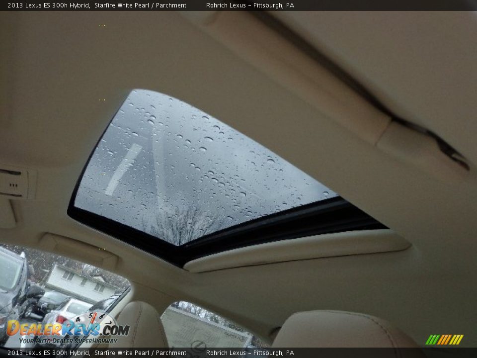 2013 Lexus ES 300h Hybrid Starfire White Pearl / Parchment Photo #15
