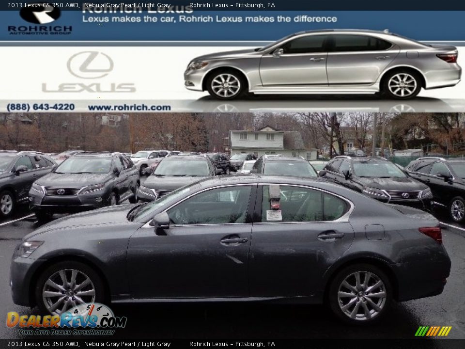 2013 Lexus GS 350 AWD Nebula Gray Pearl / Light Gray Photo #1