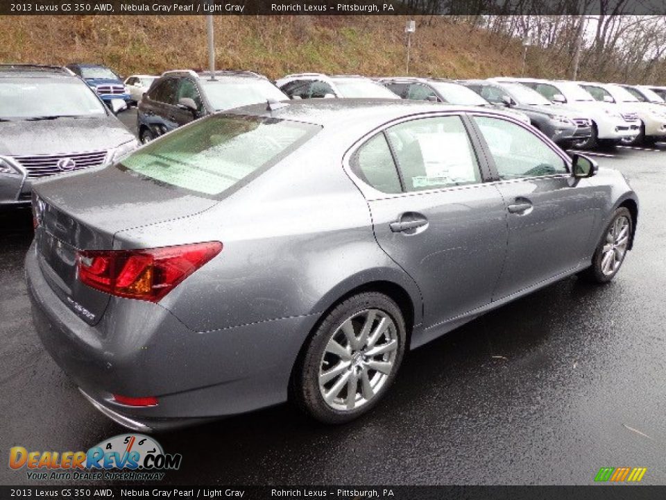 2013 Lexus GS 350 AWD Nebula Gray Pearl / Light Gray Photo #4