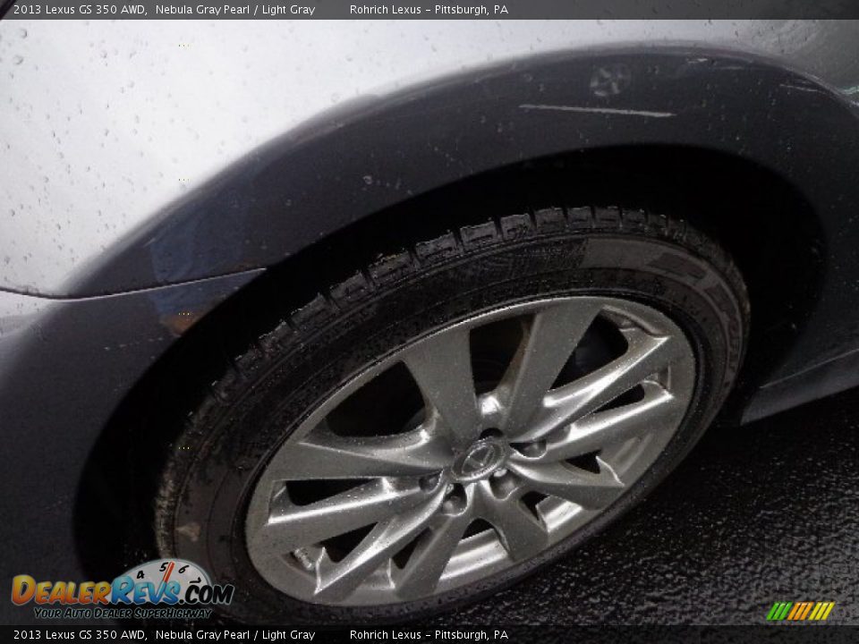 2013 Lexus GS 350 AWD Nebula Gray Pearl / Light Gray Photo #9