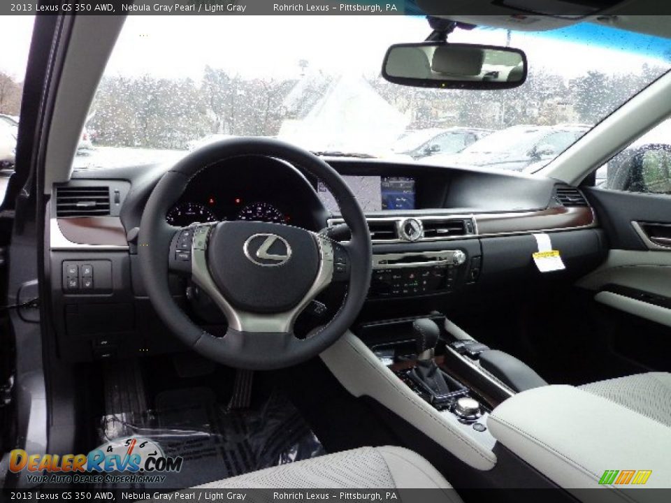 2013 Lexus GS 350 AWD Nebula Gray Pearl / Light Gray Photo #12