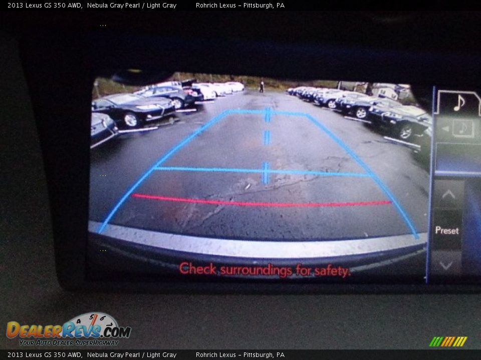 2013 Lexus GS 350 AWD Nebula Gray Pearl / Light Gray Photo #18