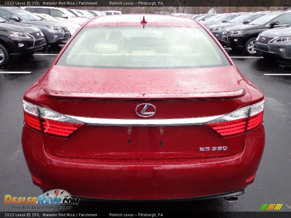 2013 Lexus ES 350 Matador Red Mica / Parchment Photo #3