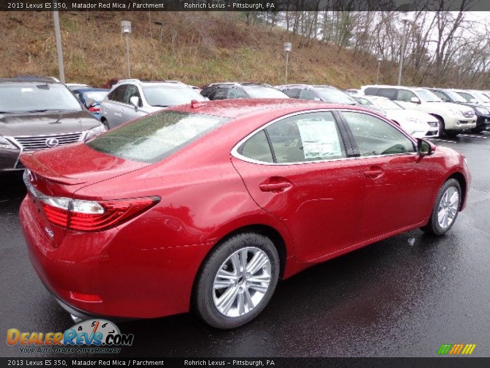 2013 Lexus ES 350 Matador Red Mica / Parchment Photo #4