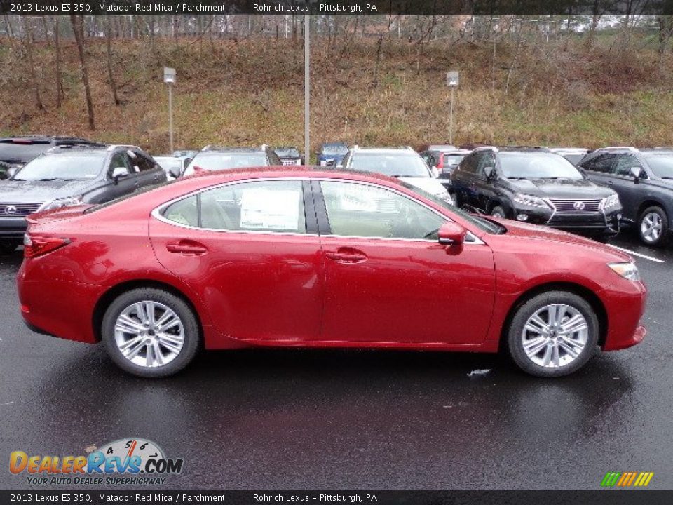 2013 Lexus ES 350 Matador Red Mica / Parchment Photo #5