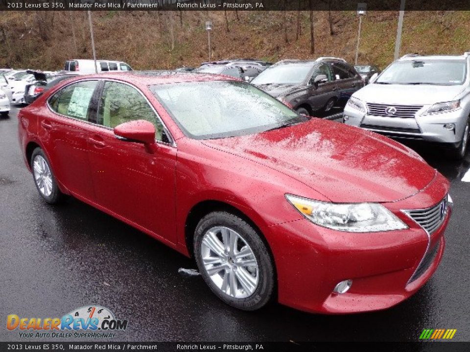 2013 Lexus ES 350 Matador Red Mica / Parchment Photo #6