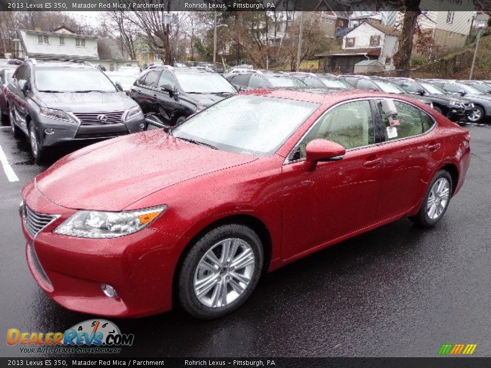 2013 Lexus ES 350 Matador Red Mica / Parchment Photo #8