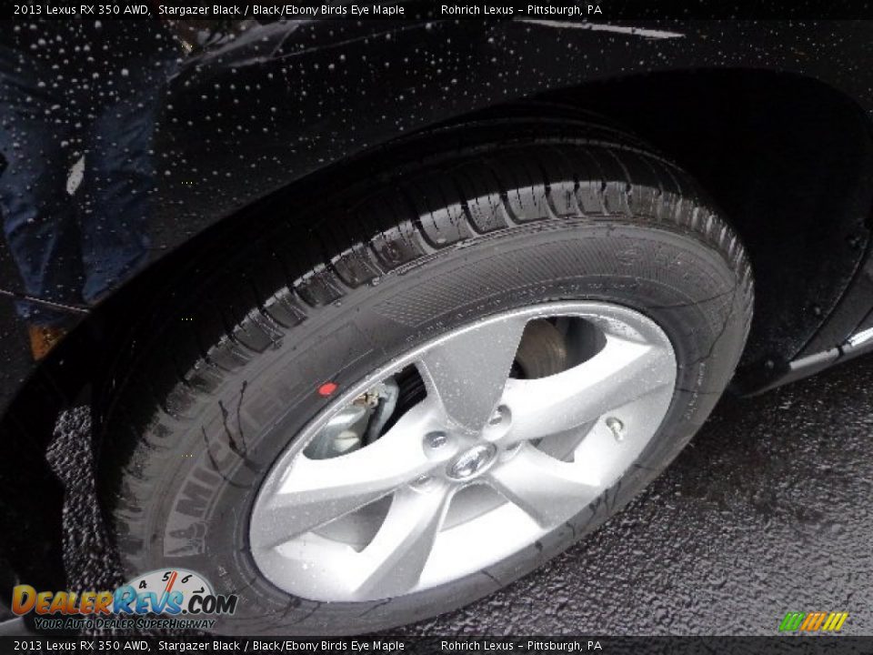 2013 Lexus RX 350 AWD Stargazer Black / Black/Ebony Birds Eye Maple Photo #9