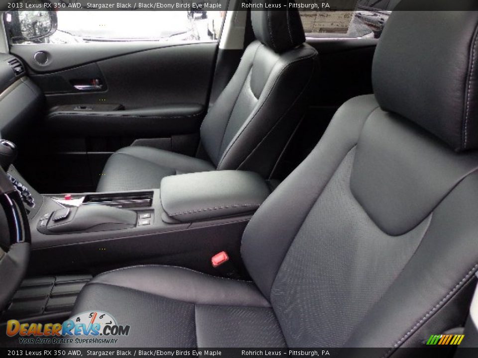 2013 Lexus RX 350 AWD Stargazer Black / Black/Ebony Birds Eye Maple Photo #10