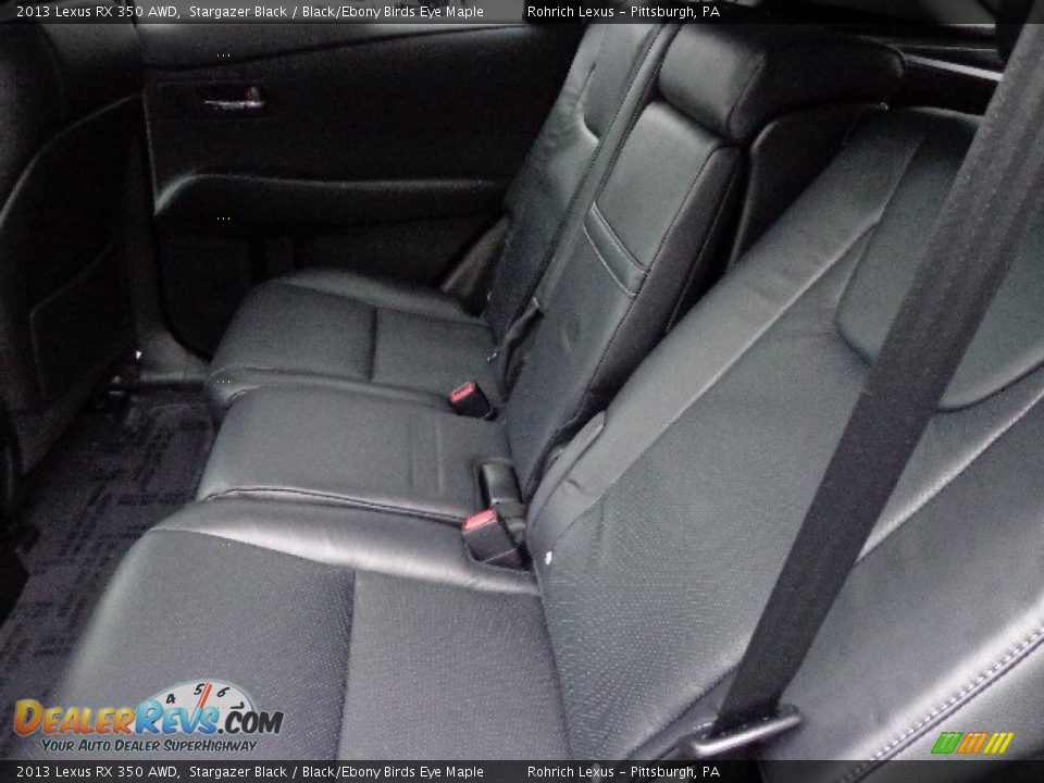2013 Lexus RX 350 AWD Stargazer Black / Black/Ebony Birds Eye Maple Photo #11