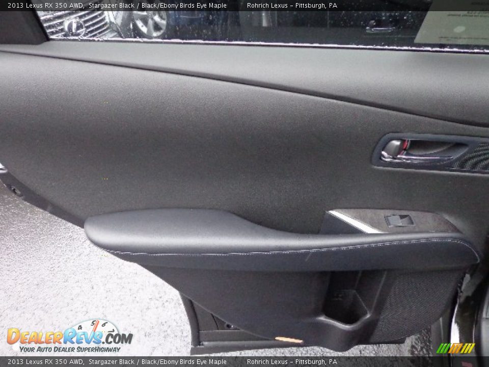 2013 Lexus RX 350 AWD Stargazer Black / Black/Ebony Birds Eye Maple Photo #13
