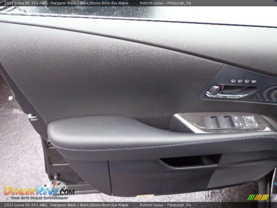 2013 Lexus RX 350 AWD Stargazer Black / Black/Ebony Birds Eye Maple Photo #14
