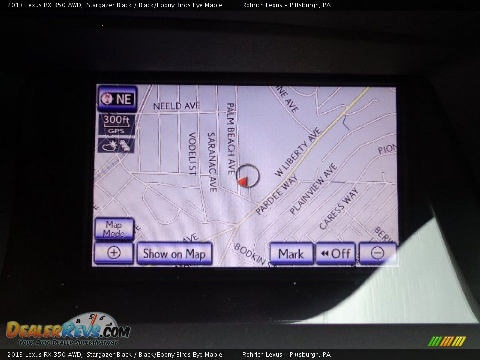 2013 Lexus RX 350 AWD Stargazer Black / Black/Ebony Birds Eye Maple Photo #16