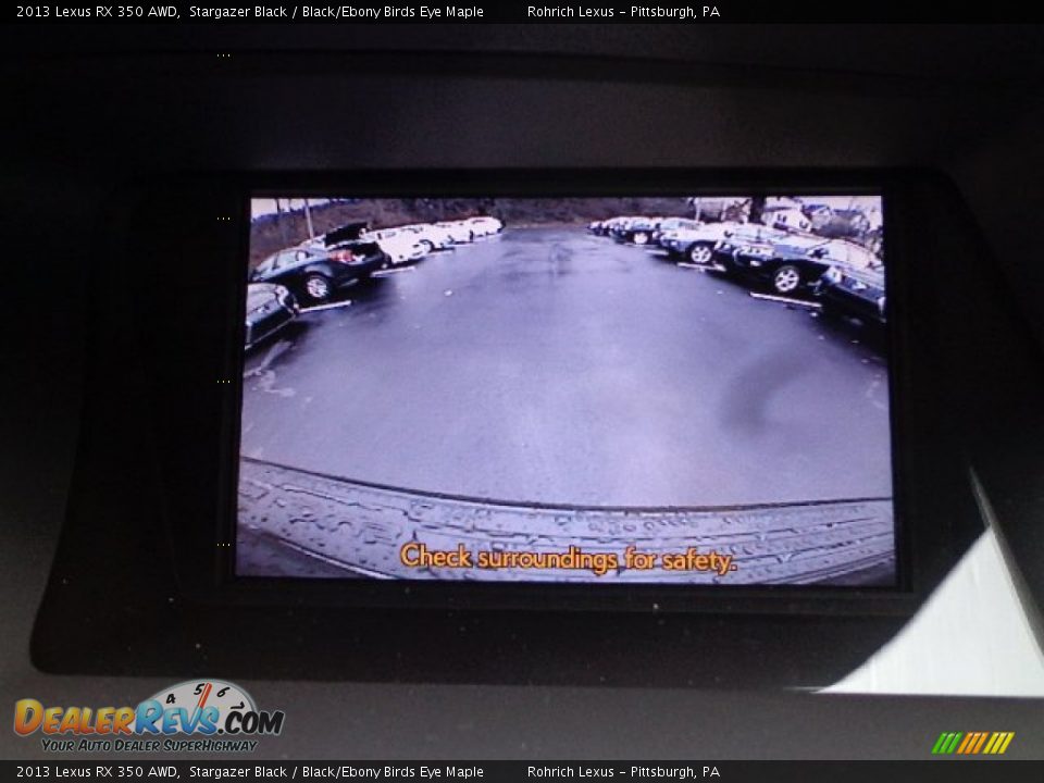 2013 Lexus RX 350 AWD Stargazer Black / Black/Ebony Birds Eye Maple Photo #17