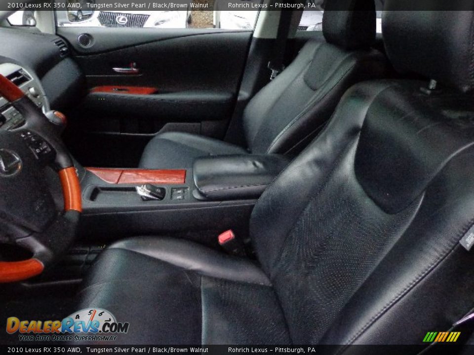 2010 Lexus RX 350 AWD Tungsten Silver Pearl / Black/Brown Walnut Photo #4