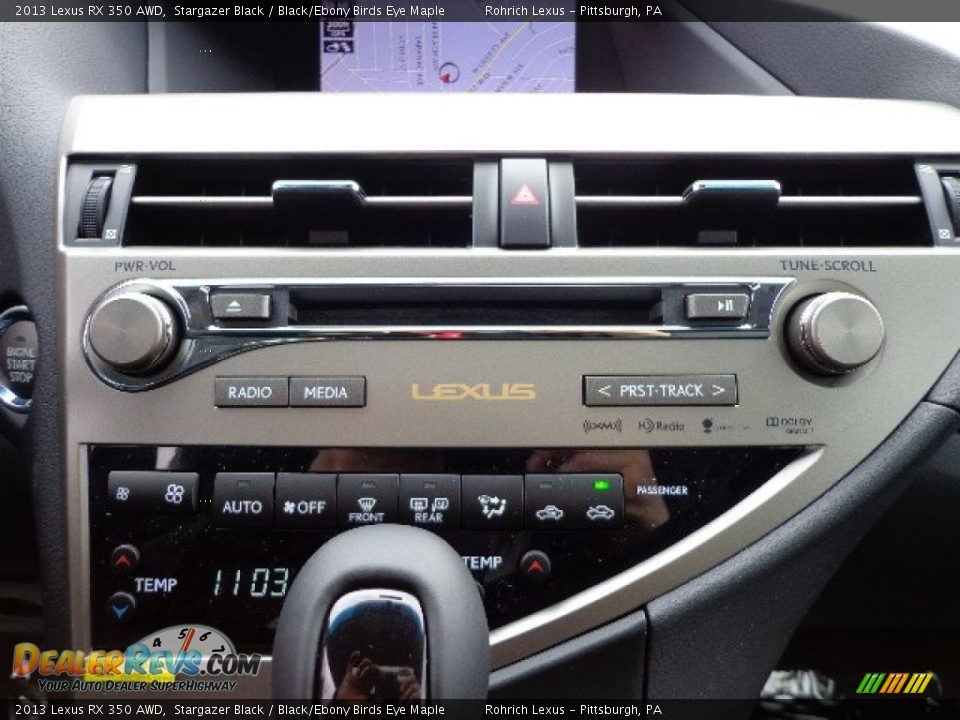 2013 Lexus RX 350 AWD Stargazer Black / Black/Ebony Birds Eye Maple Photo #18