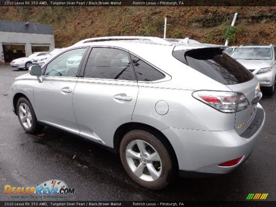 2010 Lexus RX 350 AWD Tungsten Silver Pearl / Black/Brown Walnut Photo #9