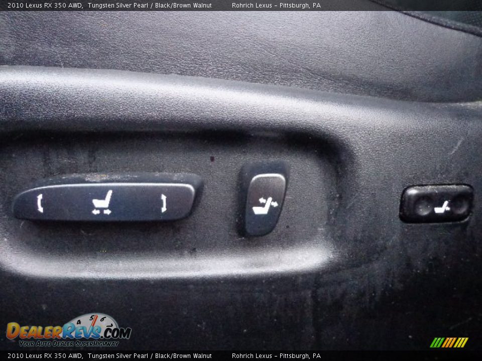 2010 Lexus RX 350 AWD Tungsten Silver Pearl / Black/Brown Walnut Photo #16