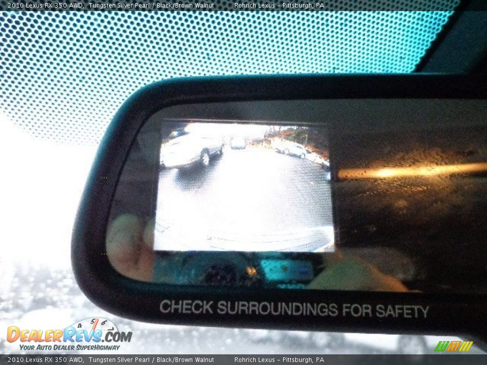 2010 Lexus RX 350 AWD Tungsten Silver Pearl / Black/Brown Walnut Photo #18