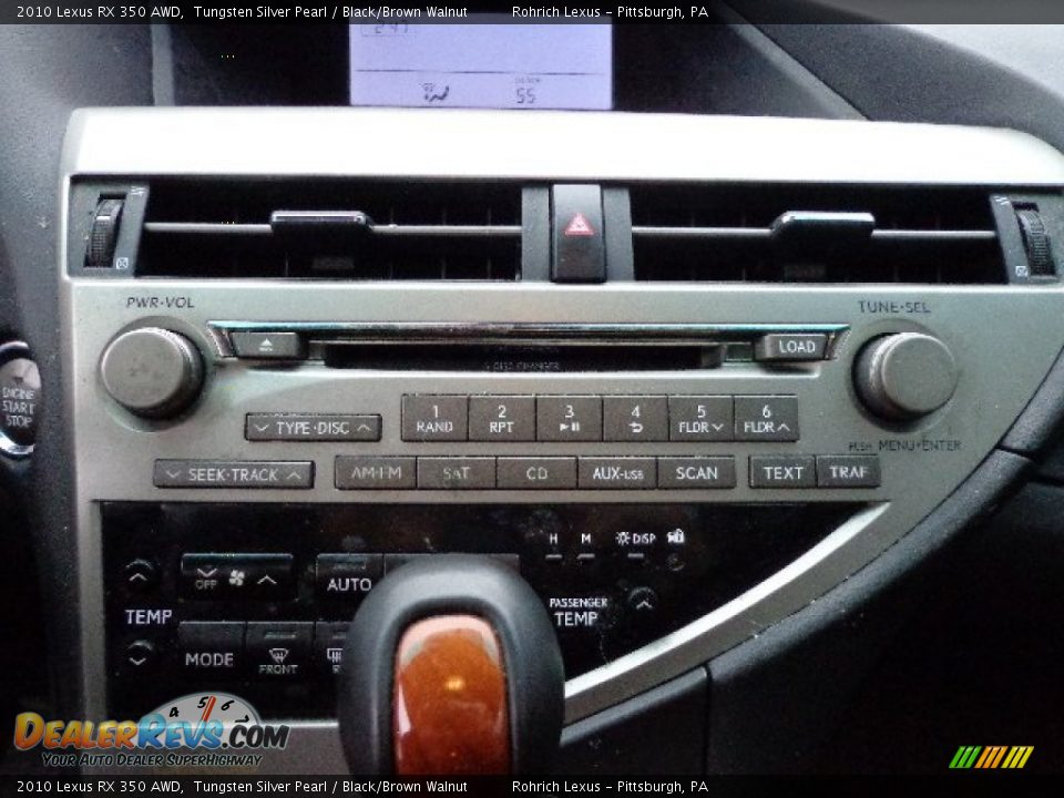 2010 Lexus RX 350 AWD Tungsten Silver Pearl / Black/Brown Walnut Photo #19