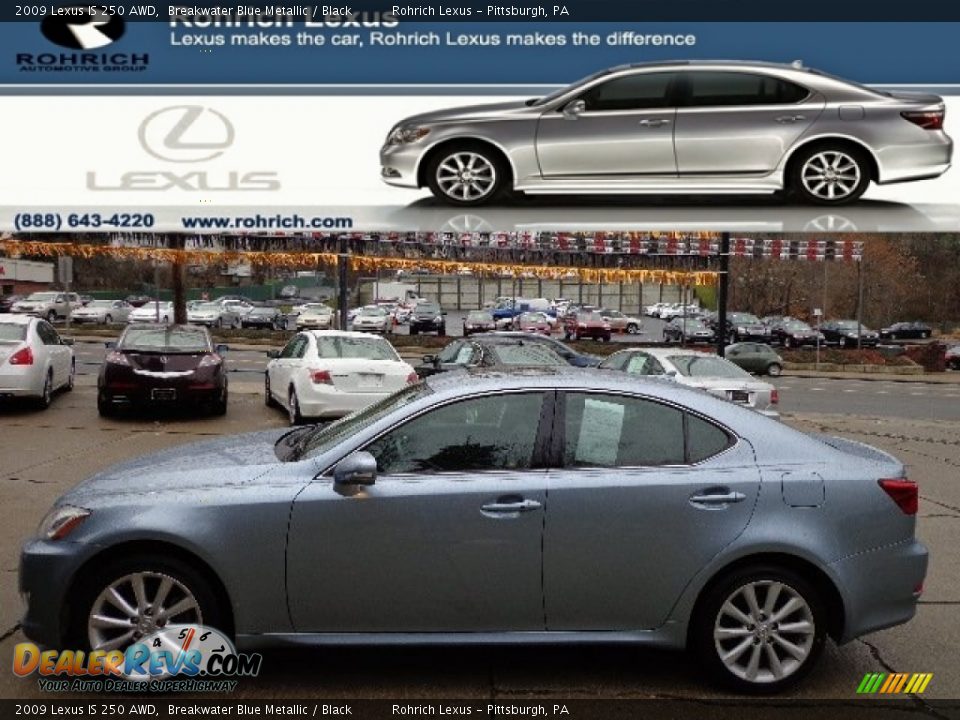 2009 Lexus IS 250 AWD Breakwater Blue Metallic / Black Photo #1