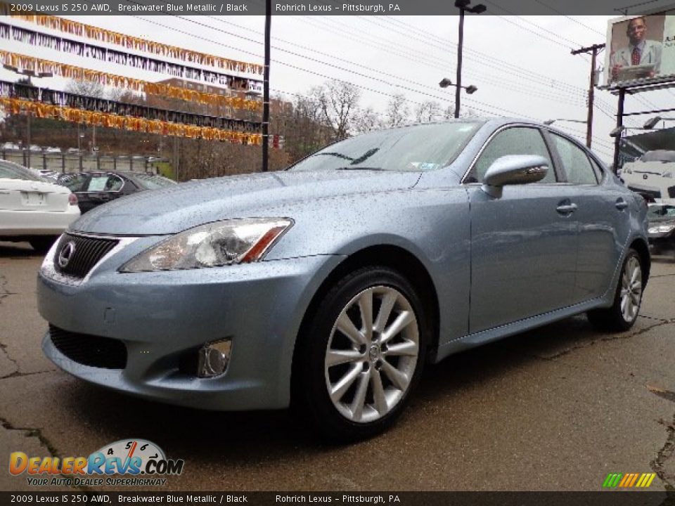 2009 Lexus IS 250 AWD Breakwater Blue Metallic / Black Photo #2